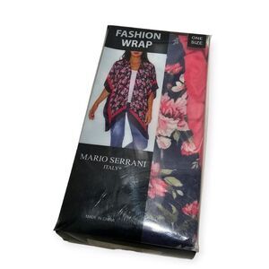 NWT Women's Wrap Floral ONE SIZE Mario Serrani Italy